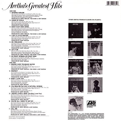 ARETHA FRANKLIN - Greatest hits – תמונה 2