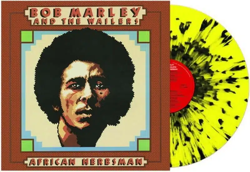 BOB MARLEY | African Herbsman | Yellow/Black Splatter Vinyl – תמונה 2